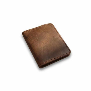 Minimalist Handcrafted Leather Bifold Cardholder Wallet